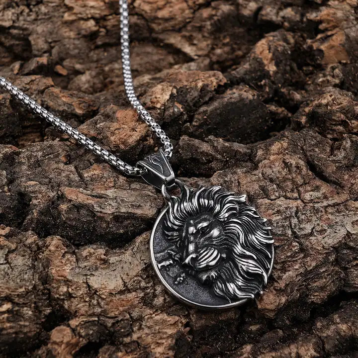 Stainless Steel Lion Pendant
