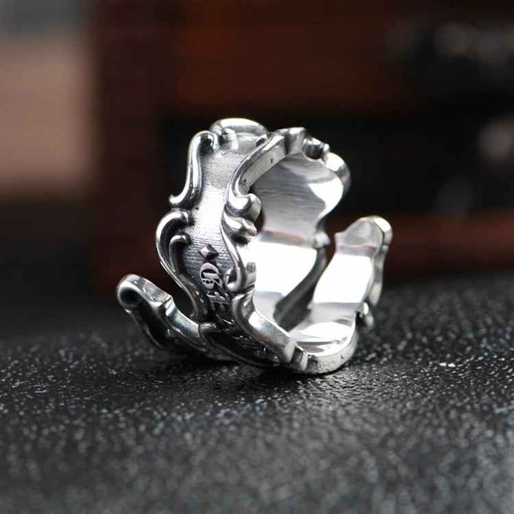 Retro Letter Ring