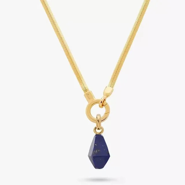 Lapis Drop Necklace