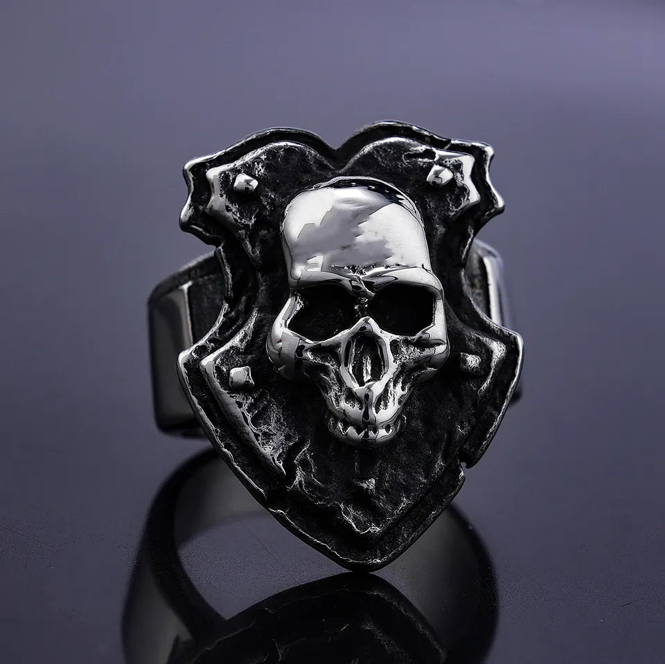 Skull Shield Ring