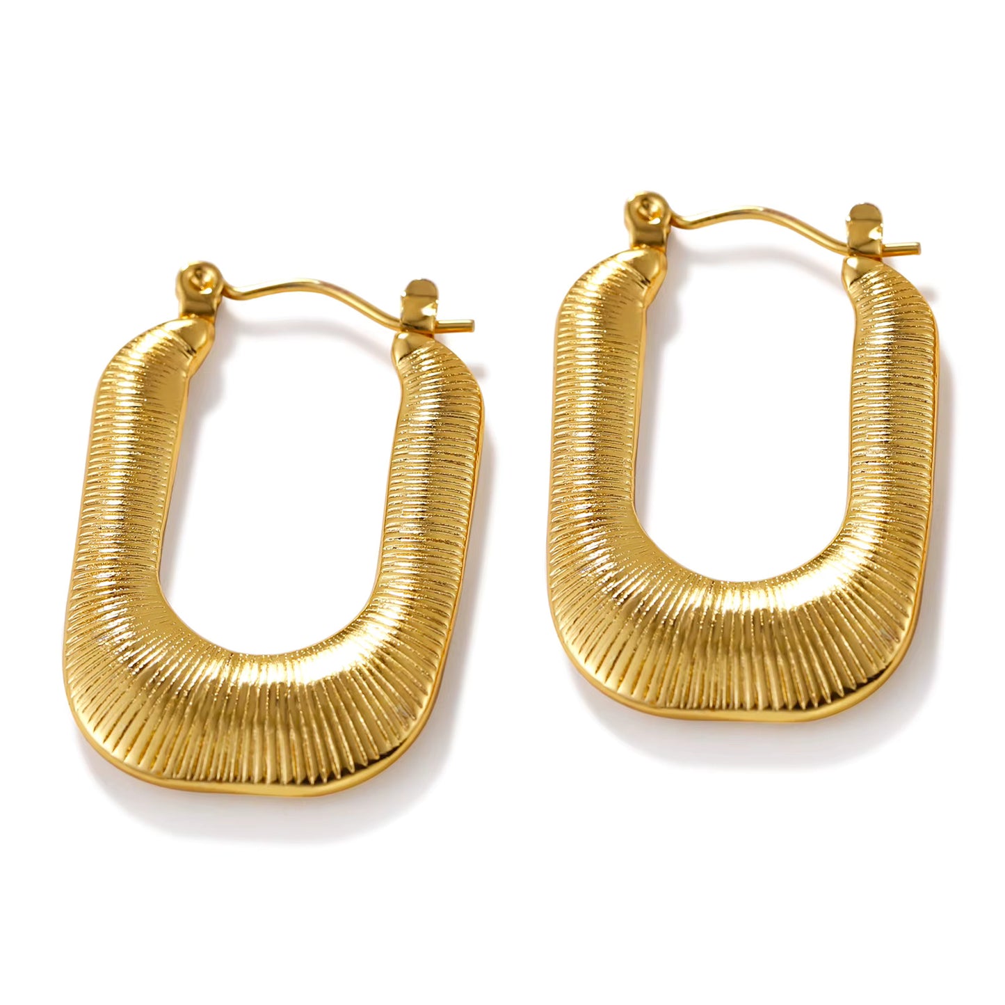 Geometric Gold Earrings