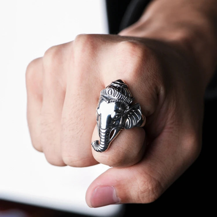Sterling Elephant Ring