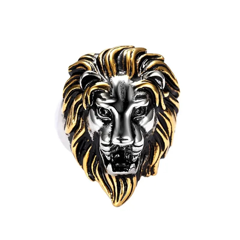 Great lion head ring