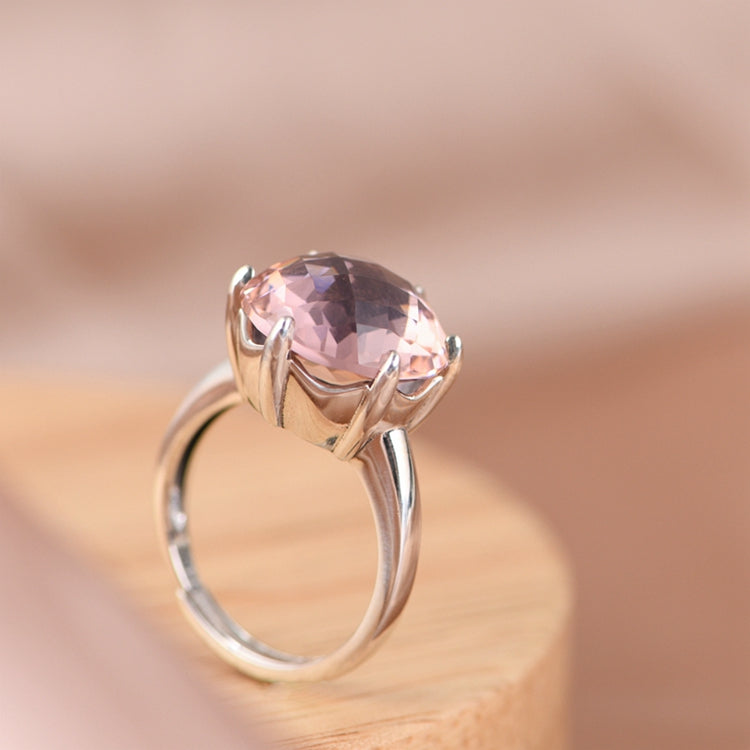 Pink Zircon Adjustable Ring
