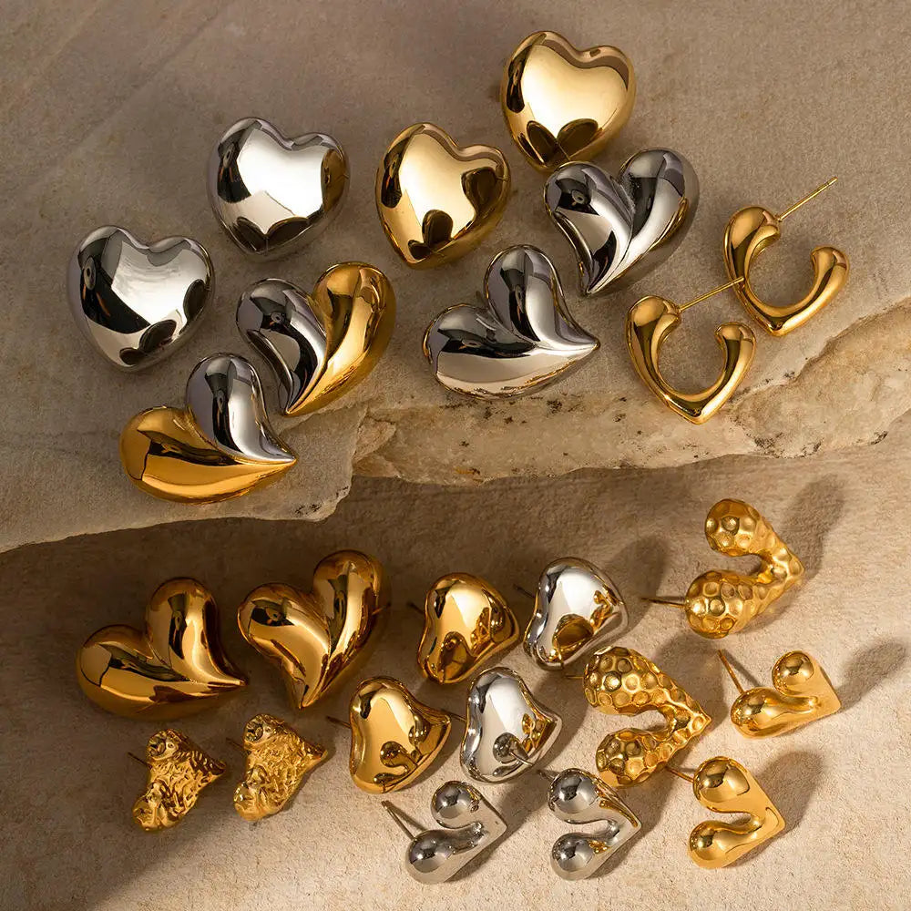 Irregular Heart Earrings