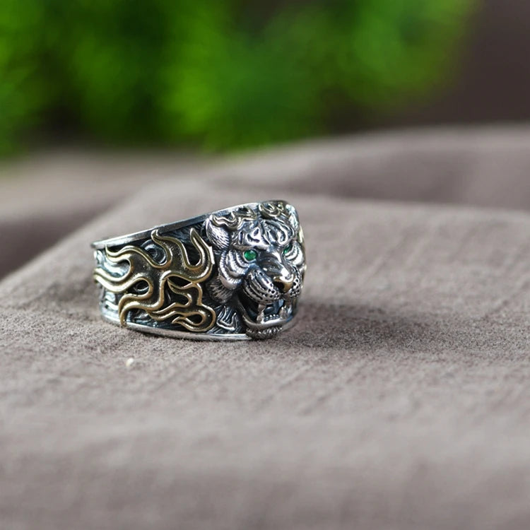 Silver Tiger Ring