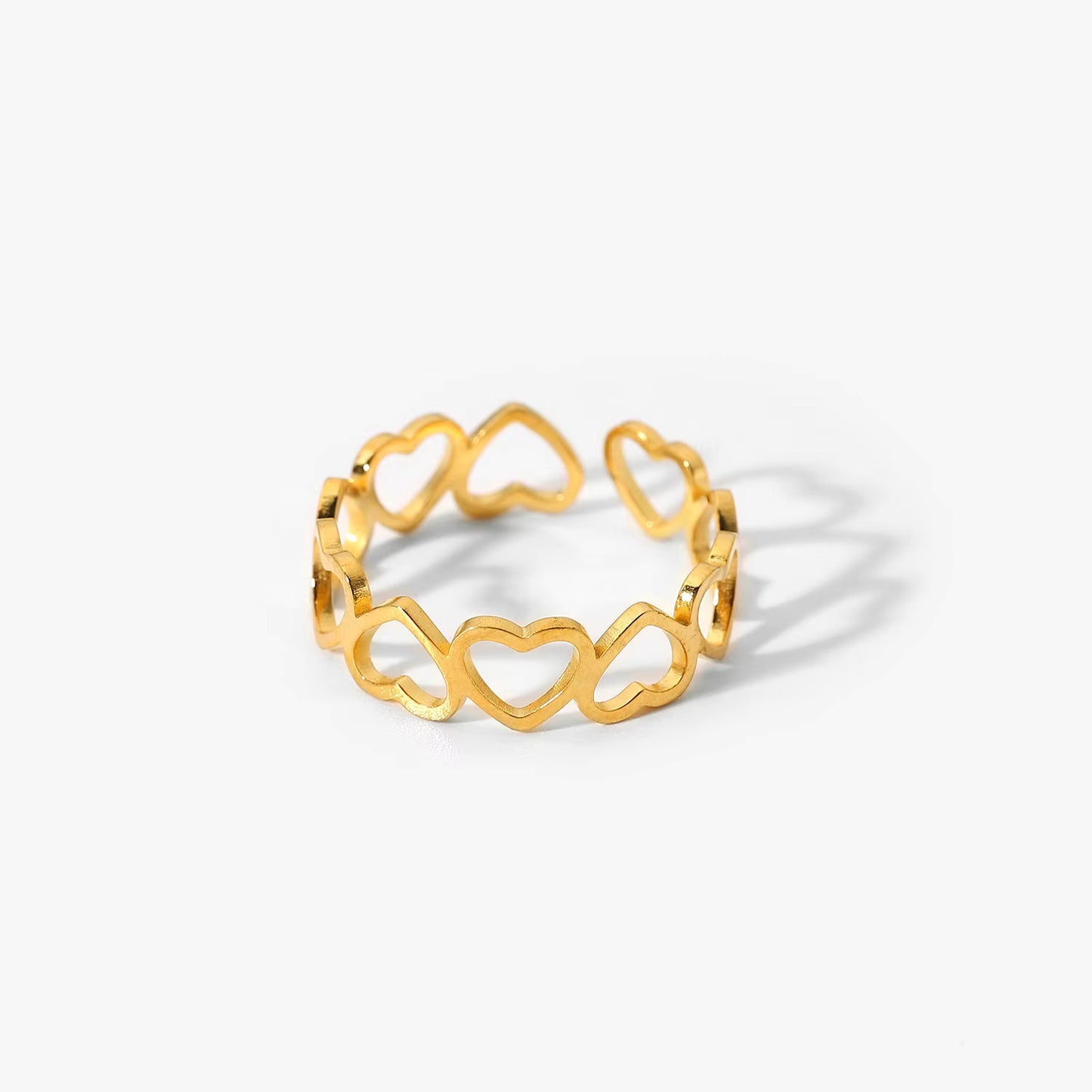 Gold Geometric Ring
