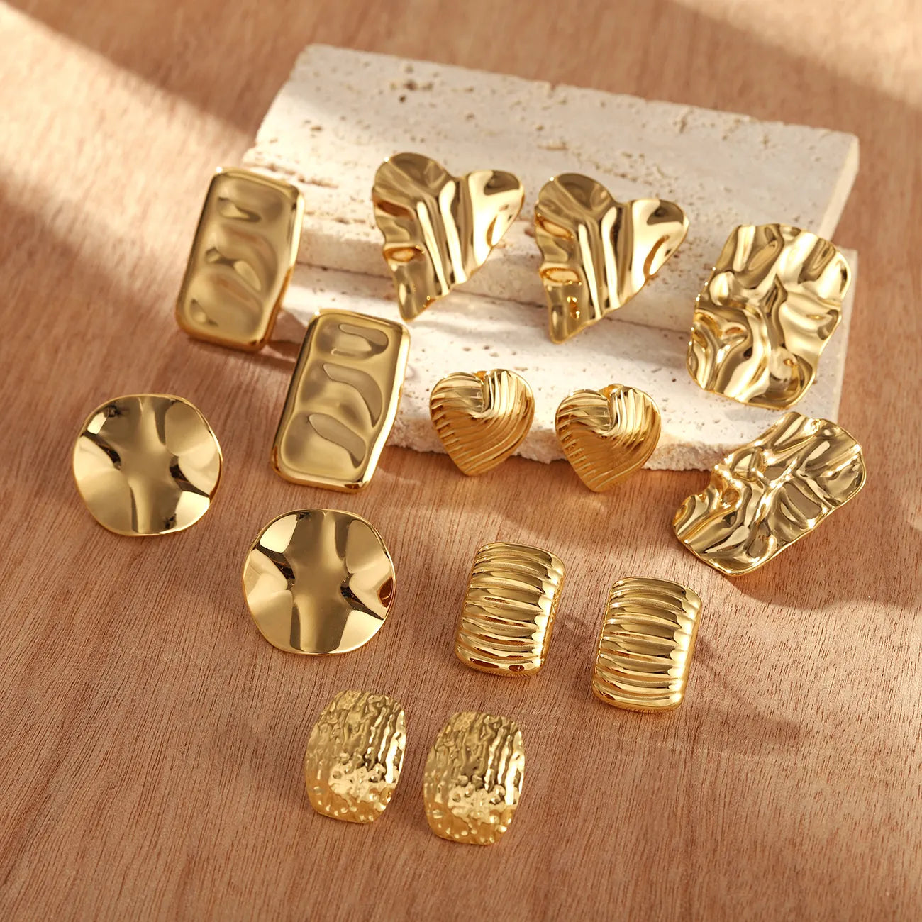 Gold Geometric Earrings