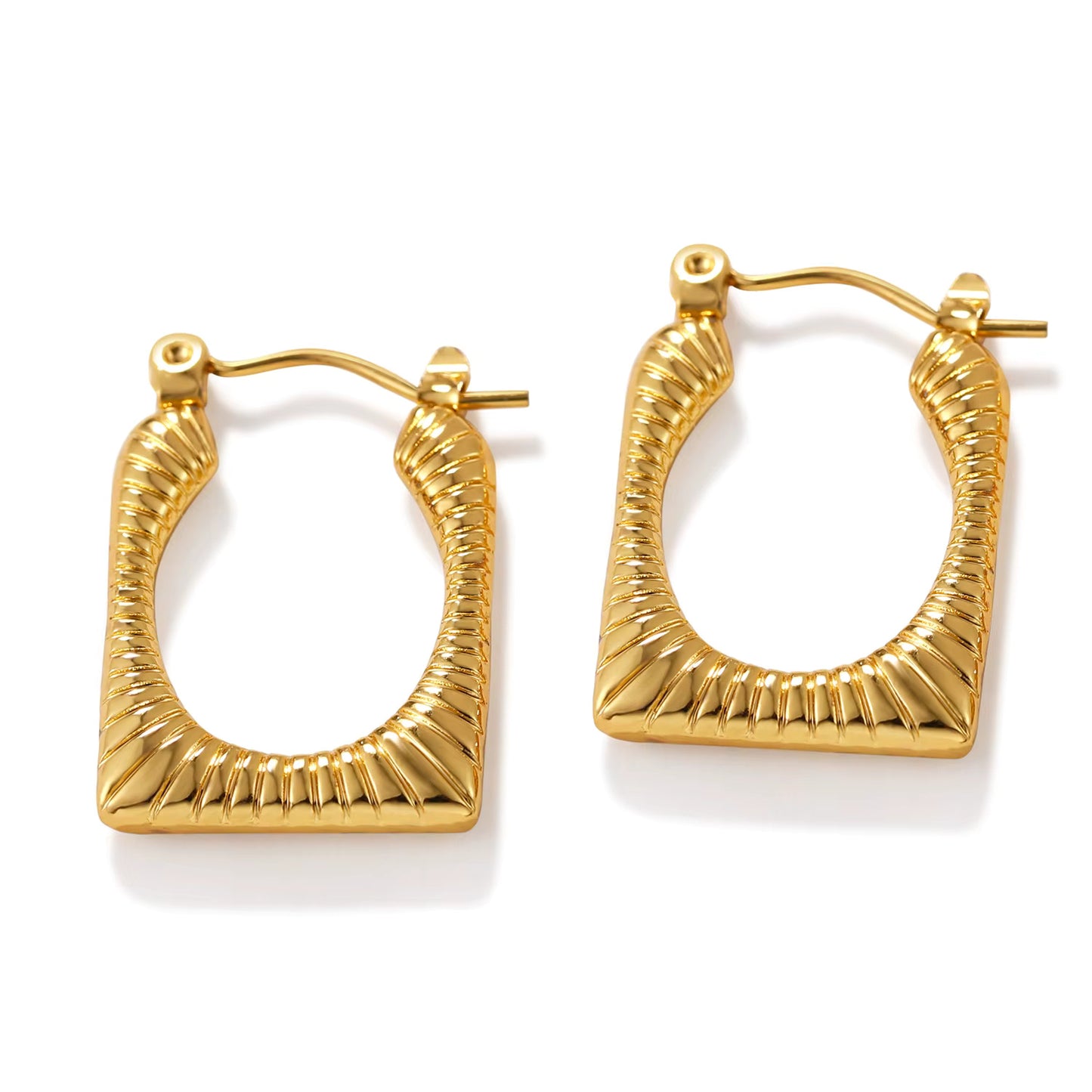 Geometric Gold Earrings