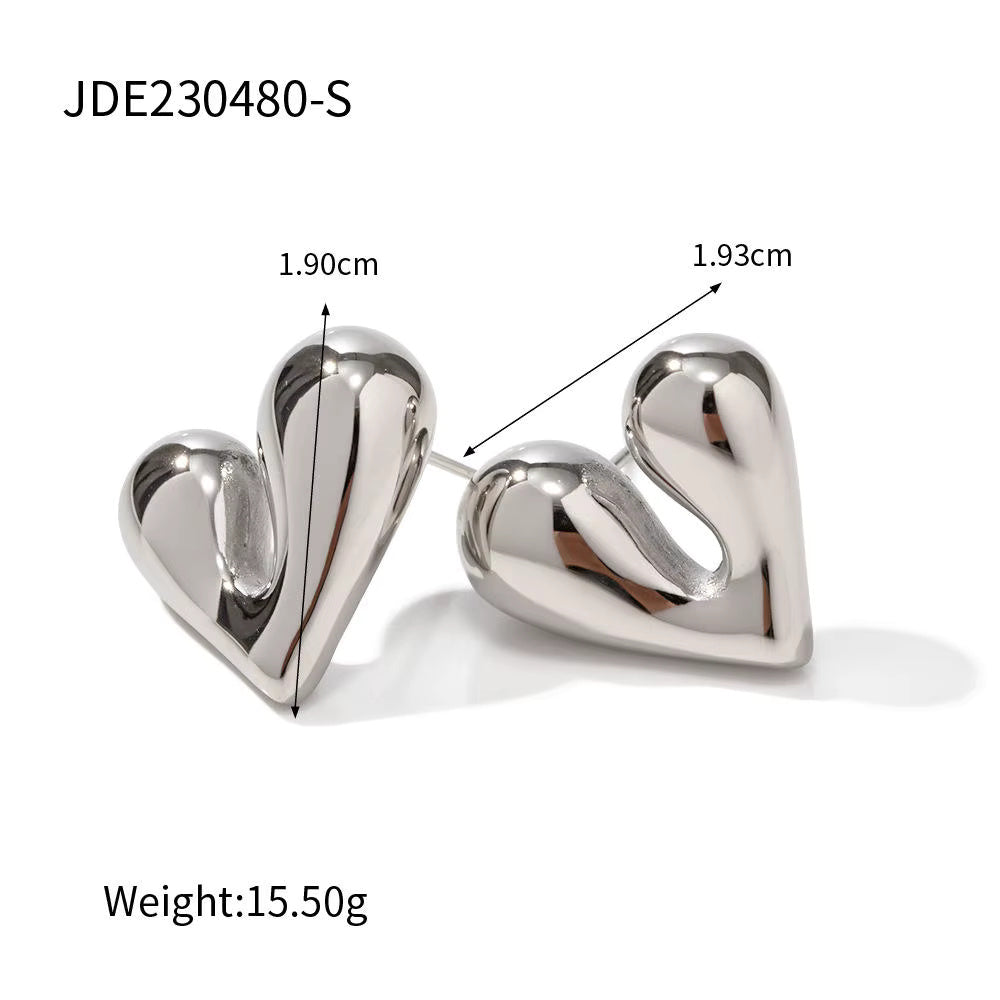 Irregular Heart Earrings