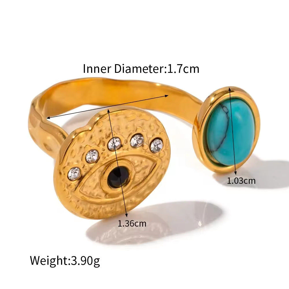 Gold-plated Cubic Ring