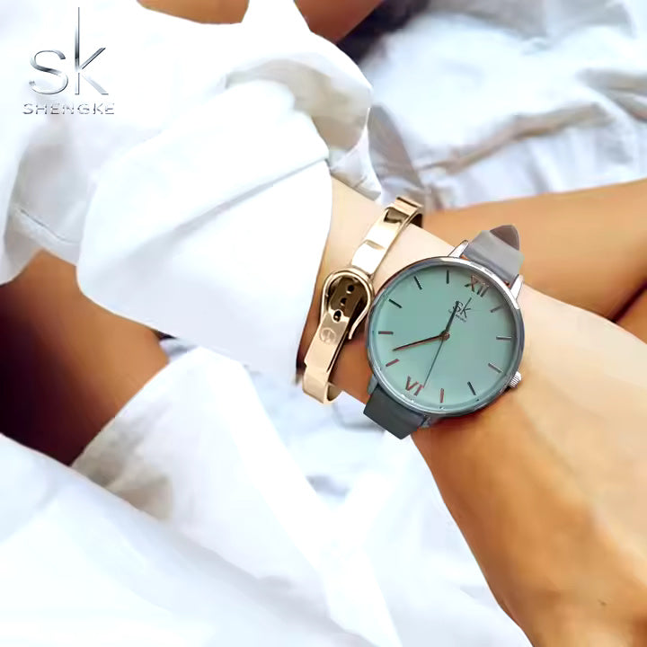 Grey and Light Blue Watch