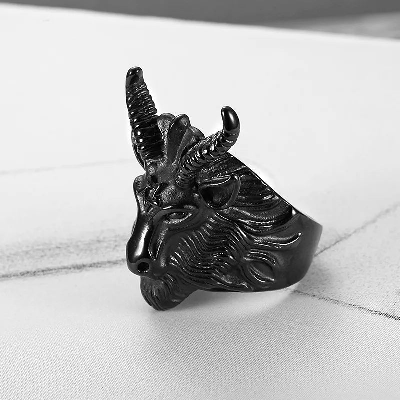Satanic Goat Ring