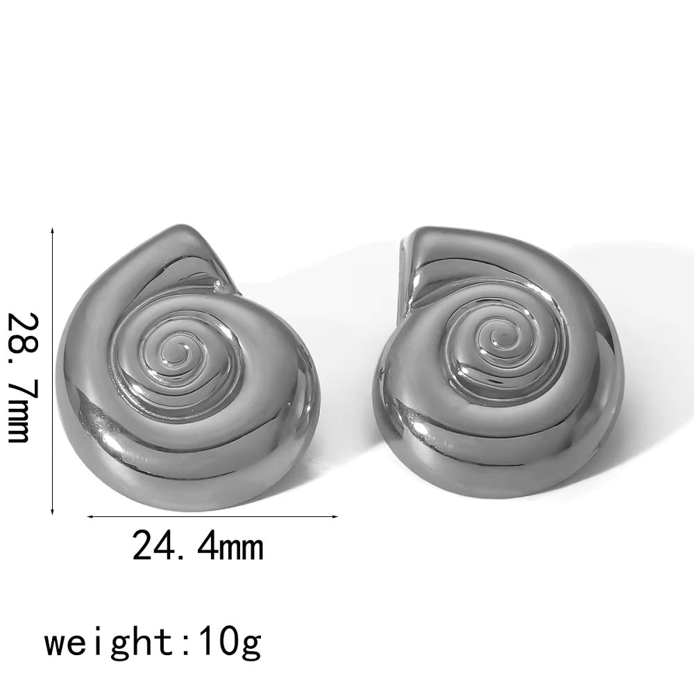 Snail shell earrings