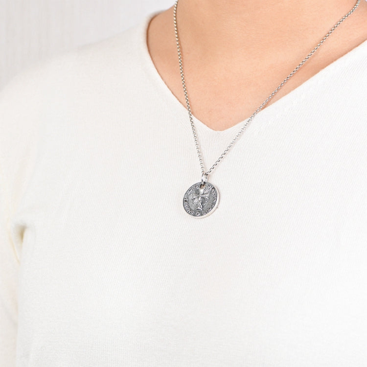 Cross Jesus Round Necklace