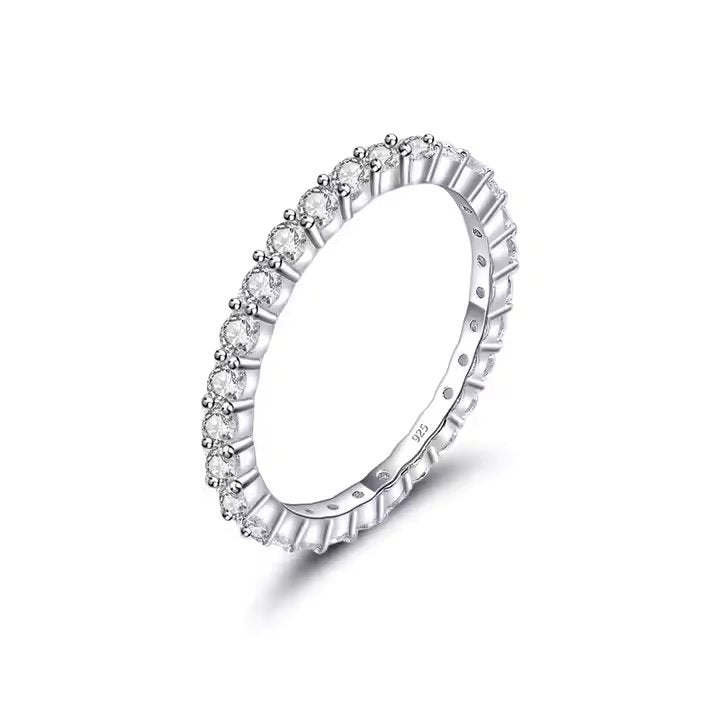 Moissanite Eternity Ring