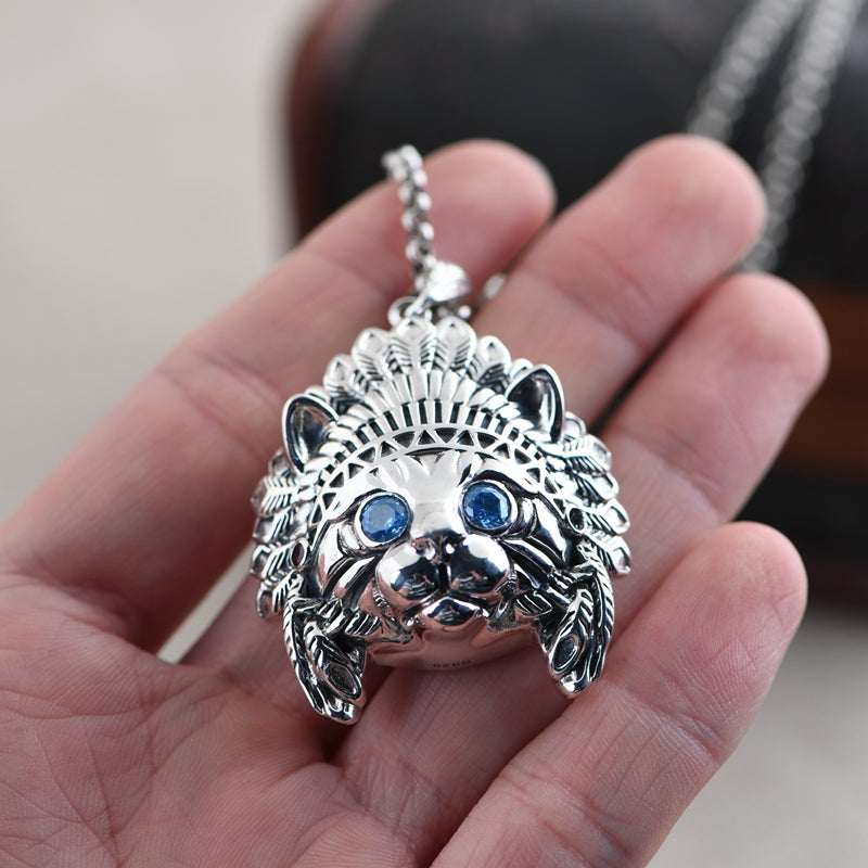 Feather Cat Necklace