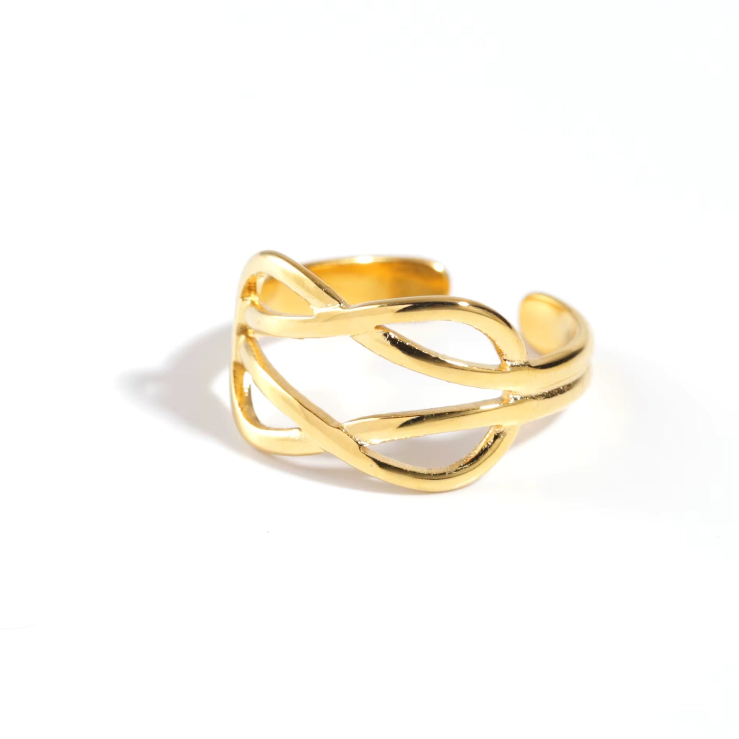 Golden Chain Ring Set