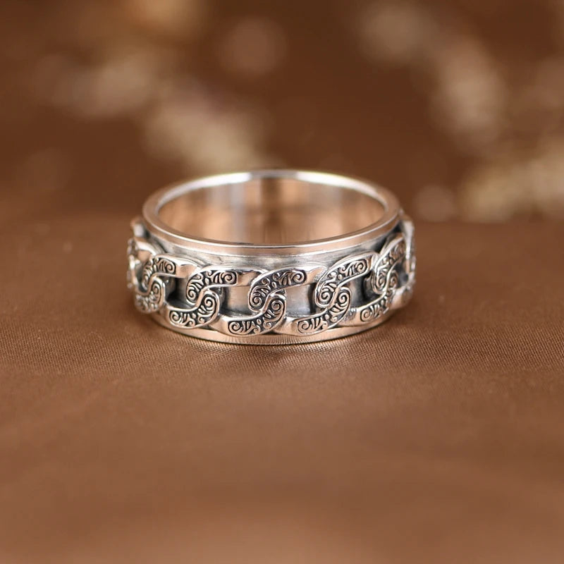Rotating Silver Ring