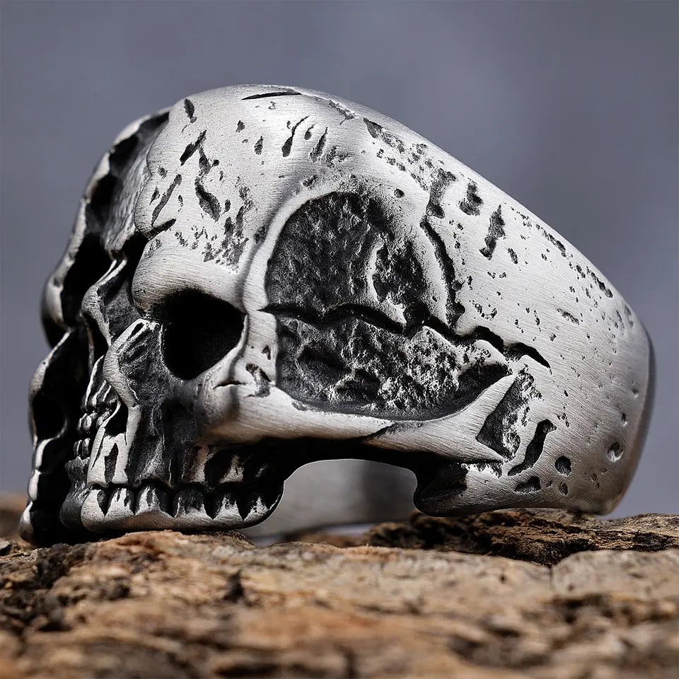 Multi Face skull ring