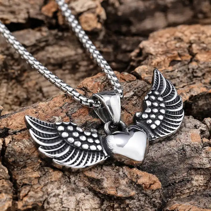 Winged Heart Pendant