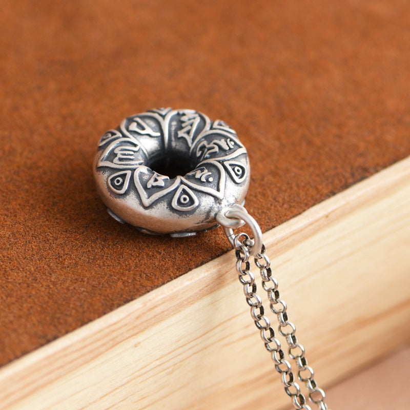 Six Words Peace Buckle Necklace