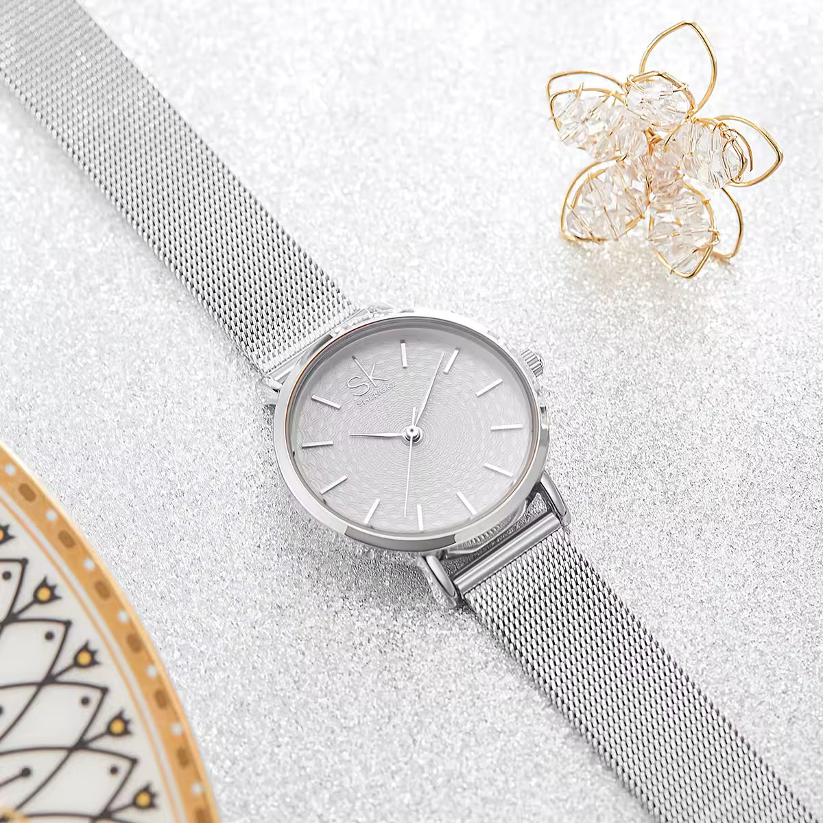 Sliver Stainless Steel Quartz Watch