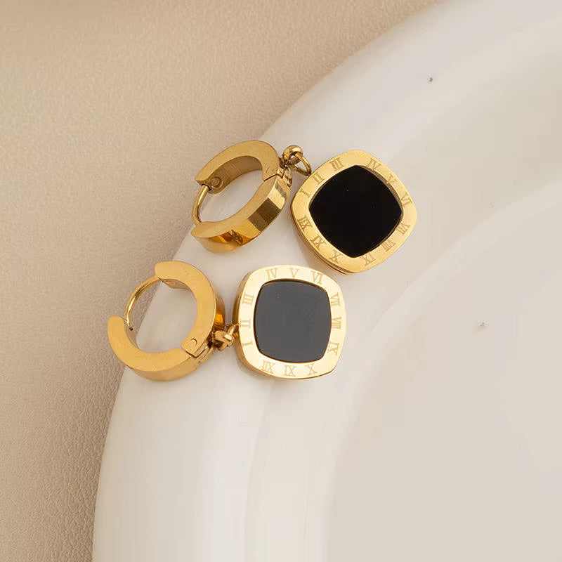 Geometric Dangle Earrings