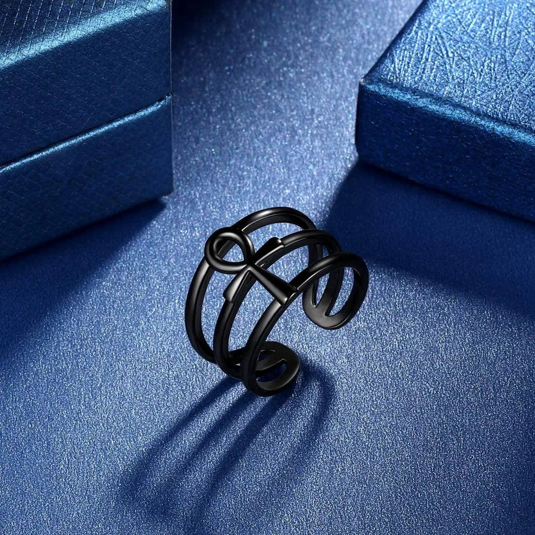Title: Ankh Symbol Ring