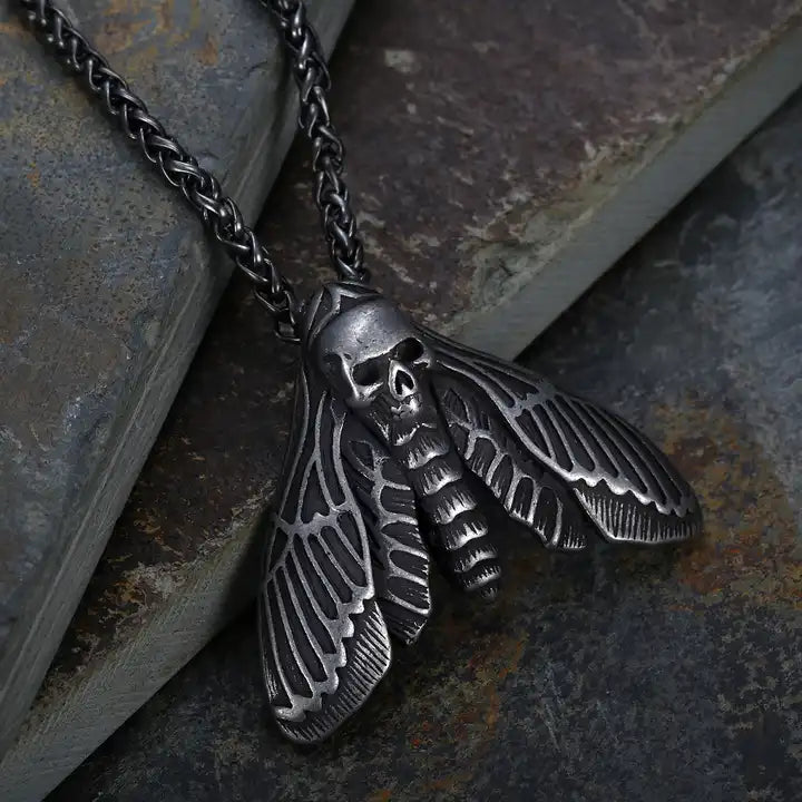 Moth Pendant Necklace