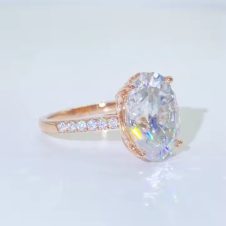Oval Sparkle Ring