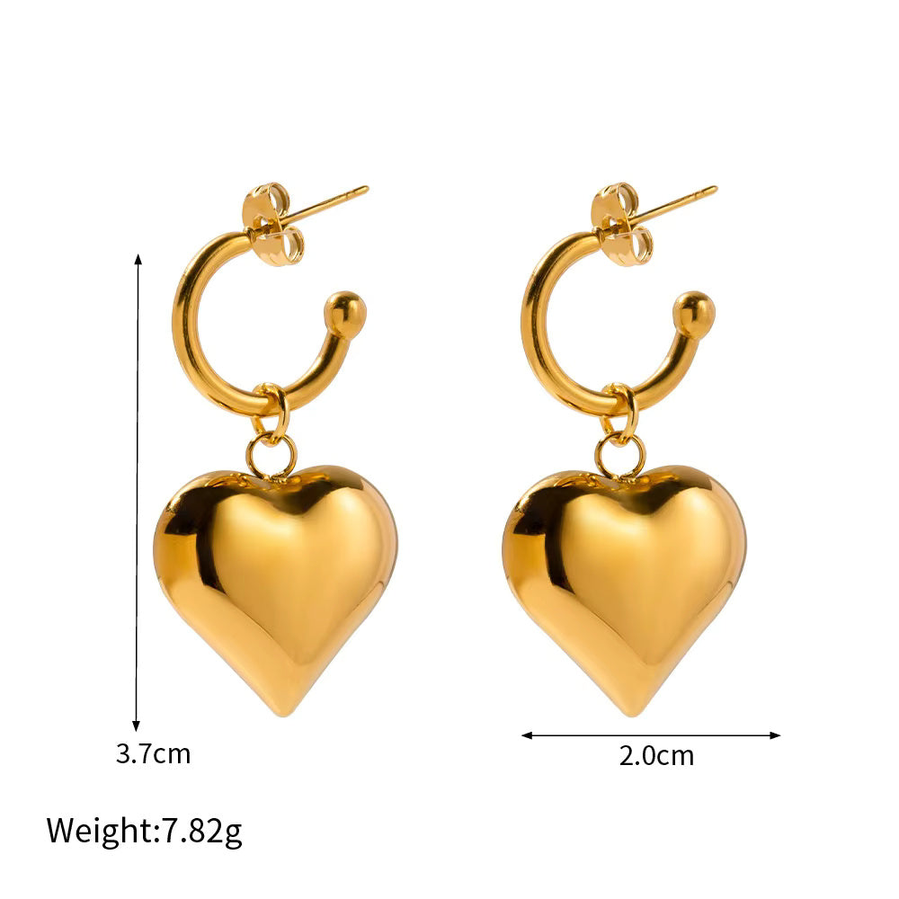 Heart Smooth Earrings