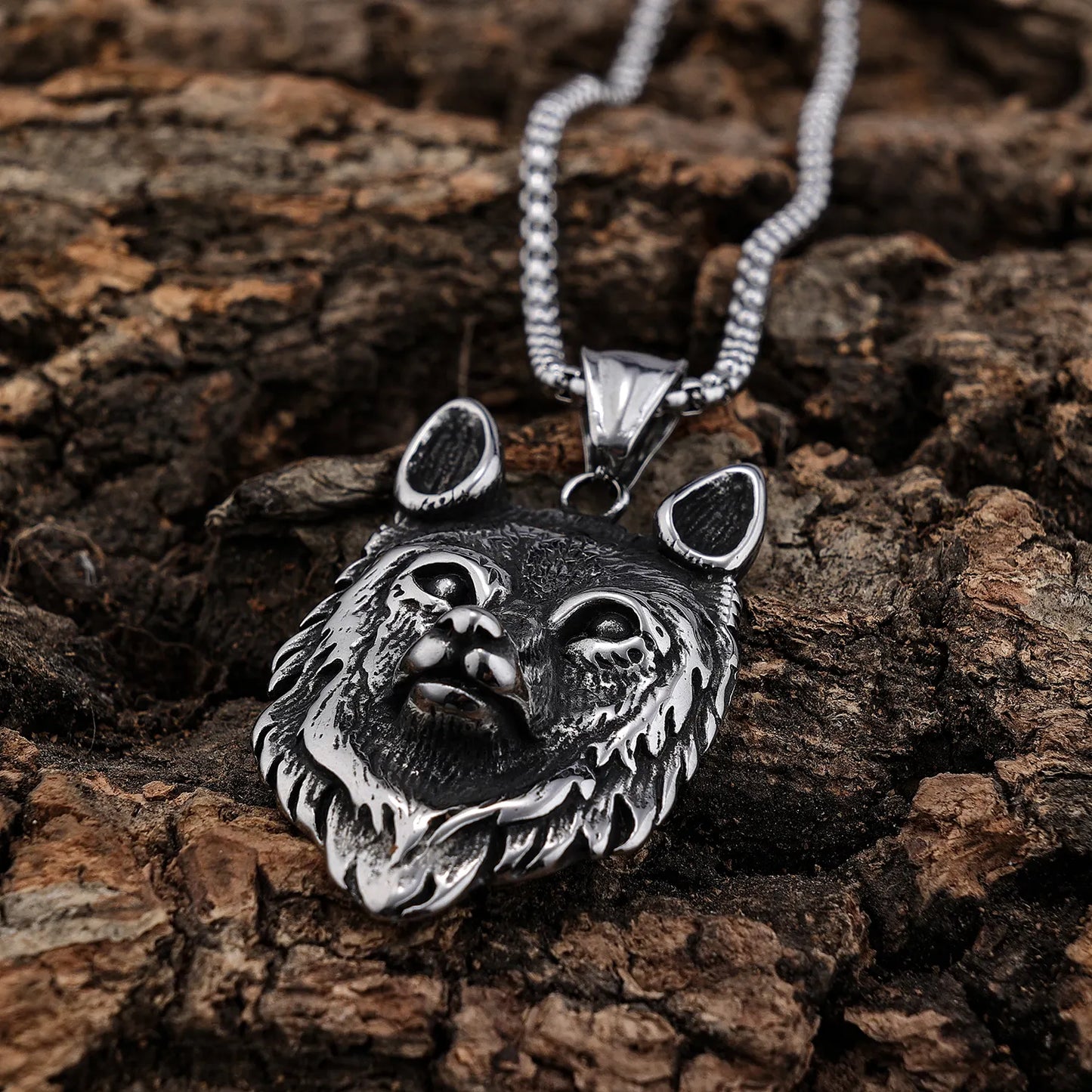 Nordic Wolf Pendant