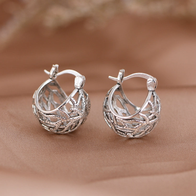 Branch design earrings