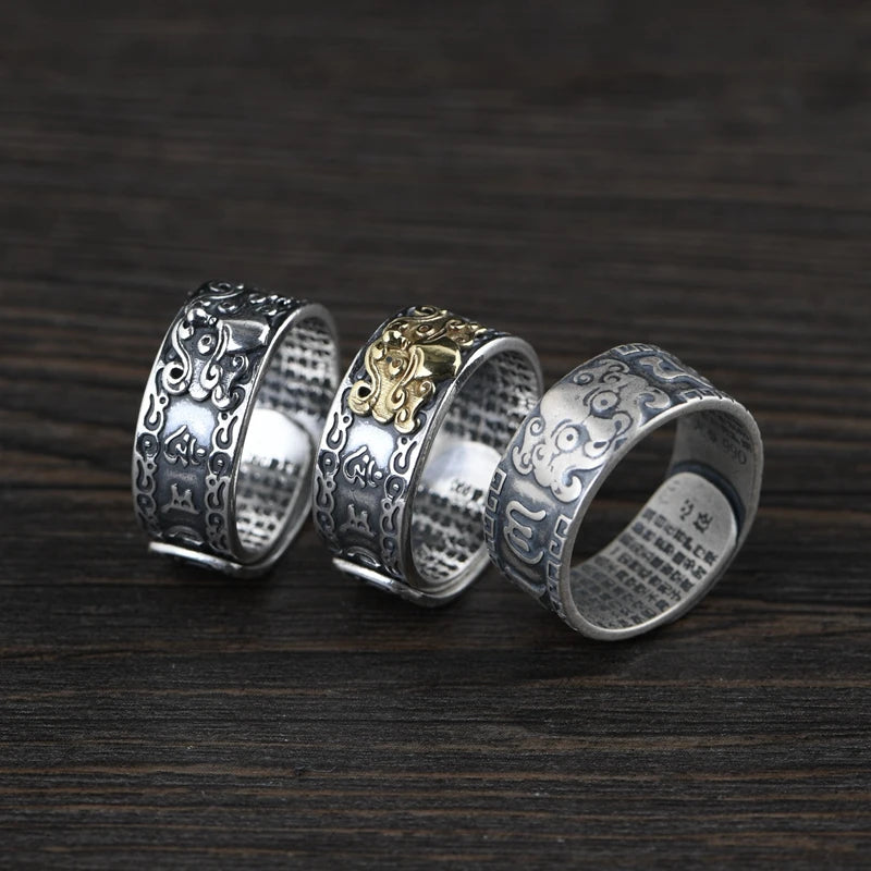 Buddhist Mantra Ring