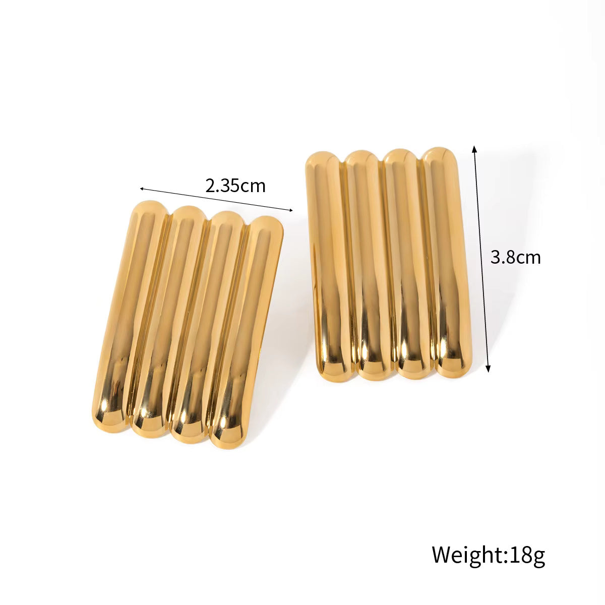 Textured Design Stud Earrings
