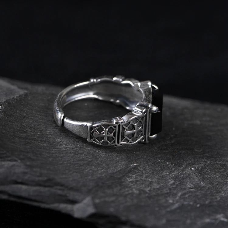 Crown Agate Ring