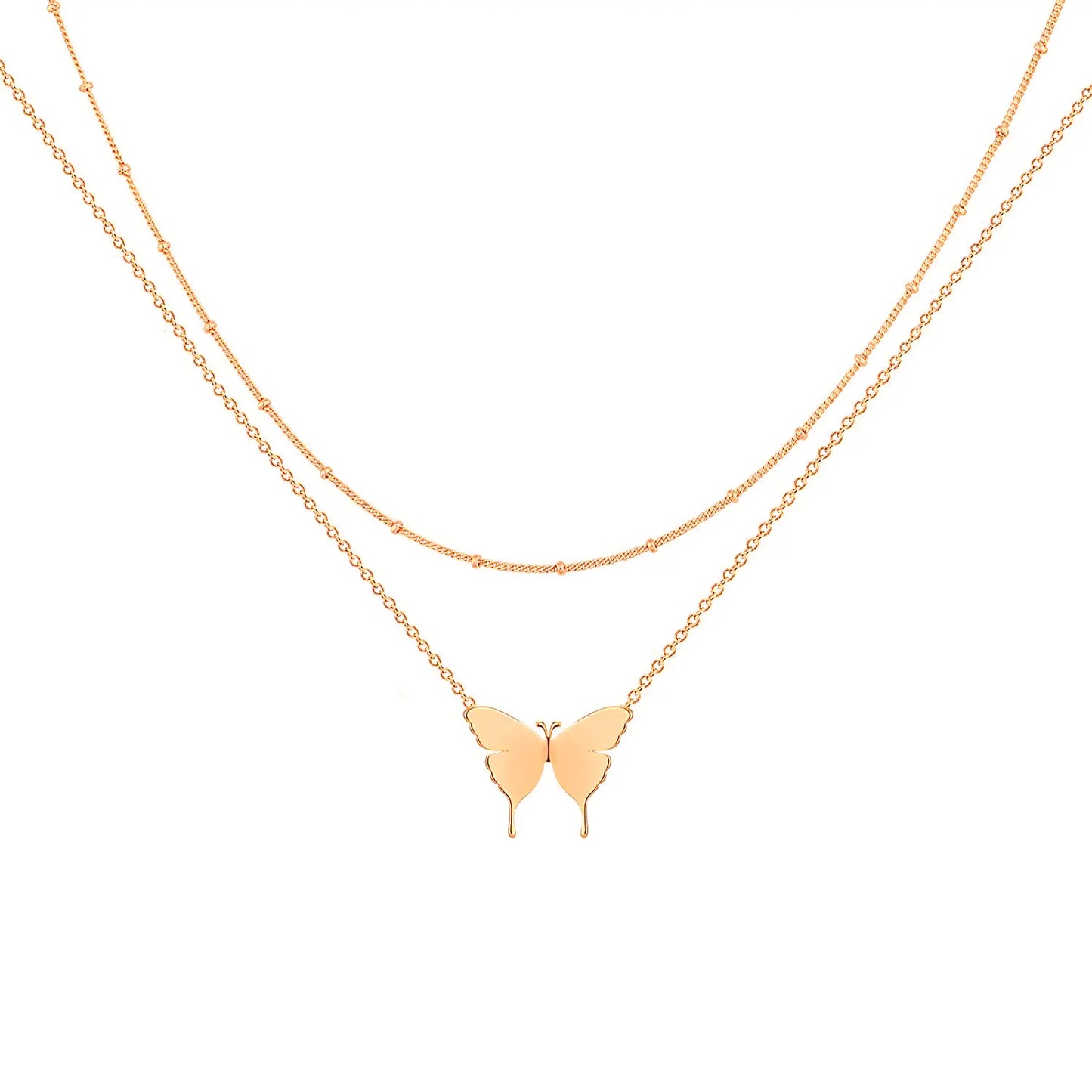 Butterfly Layered Necklace