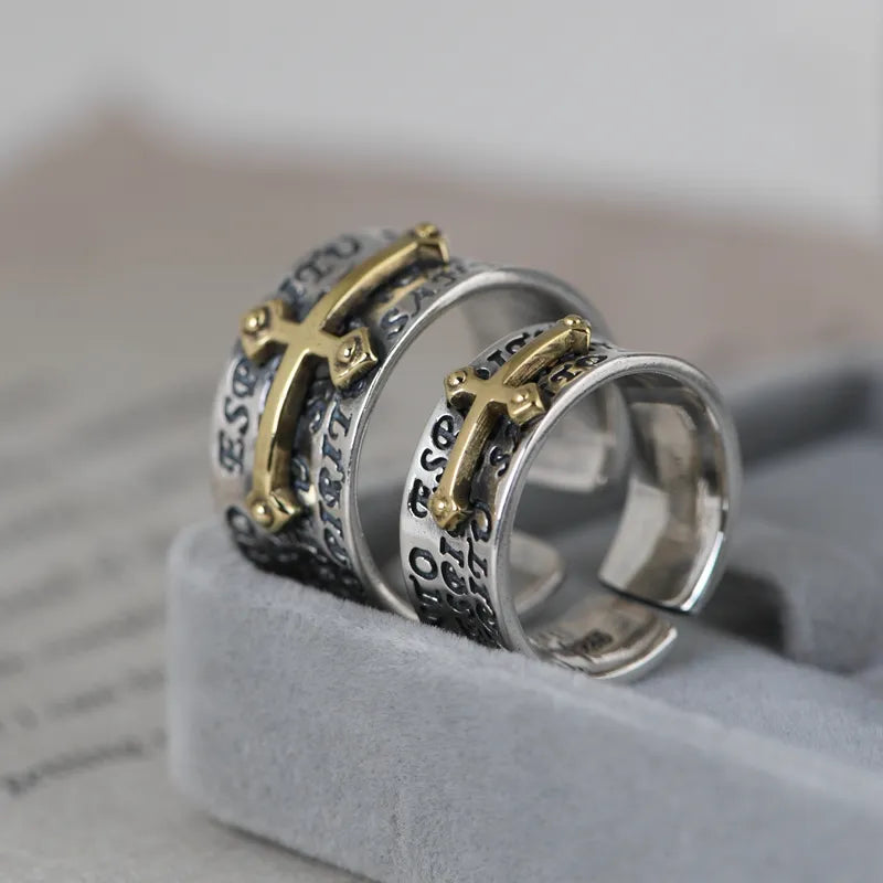Silver Cross Ring