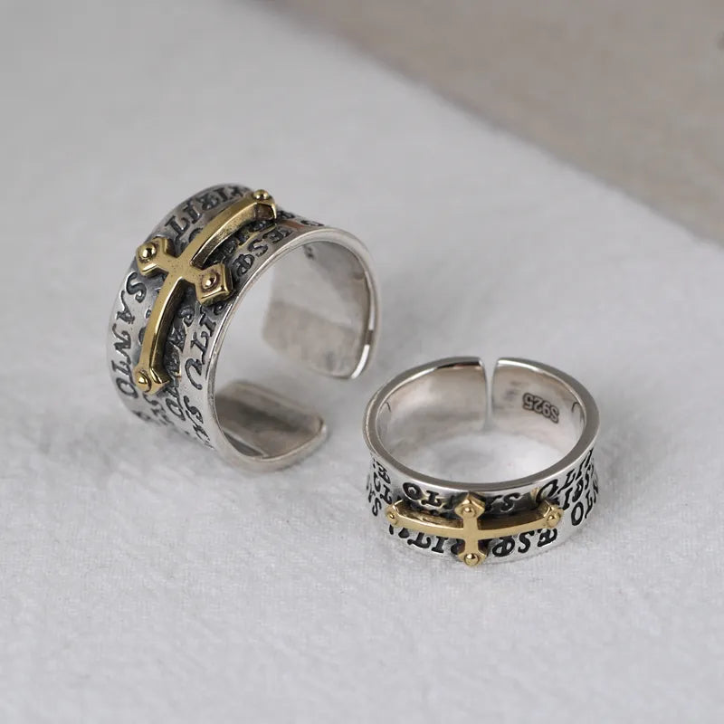 Silver Cross Ring