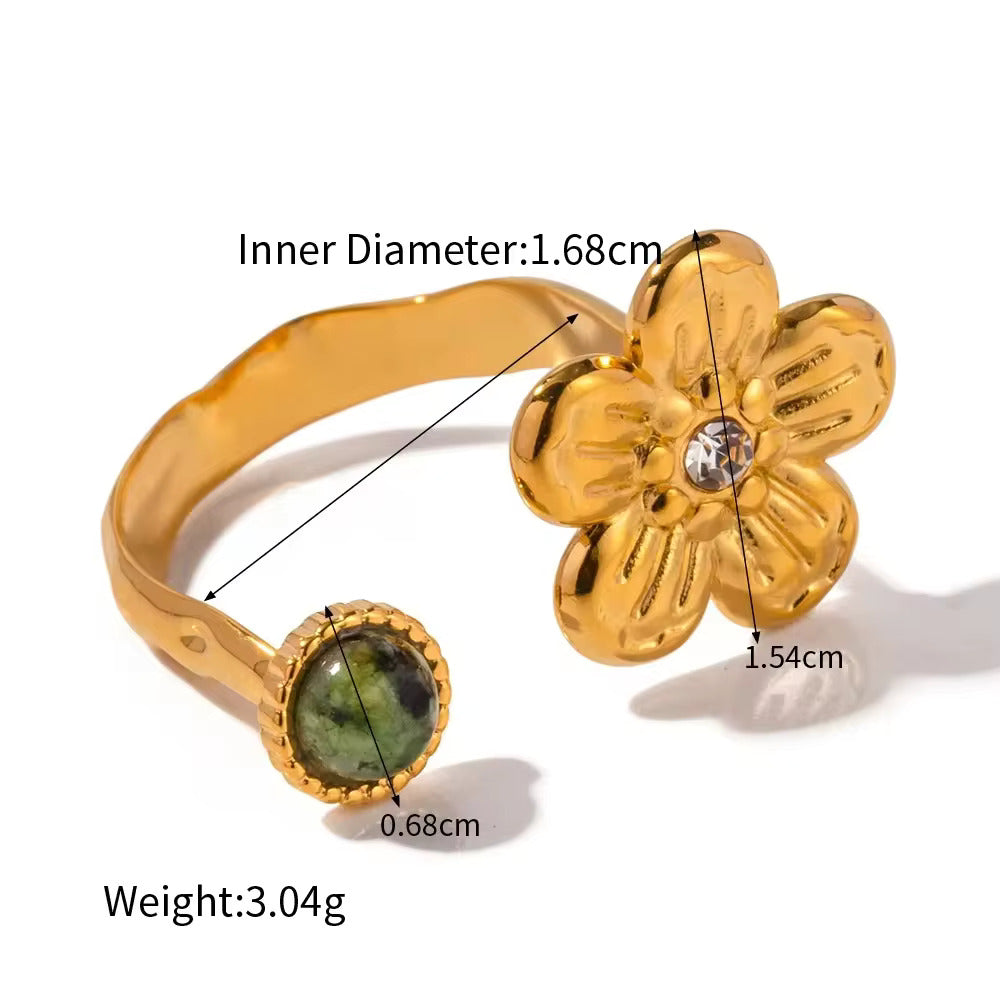Gold-plated Cubic Ring