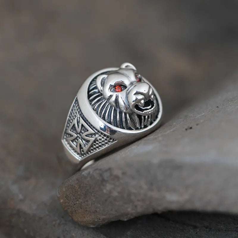 Leopard Head Ring