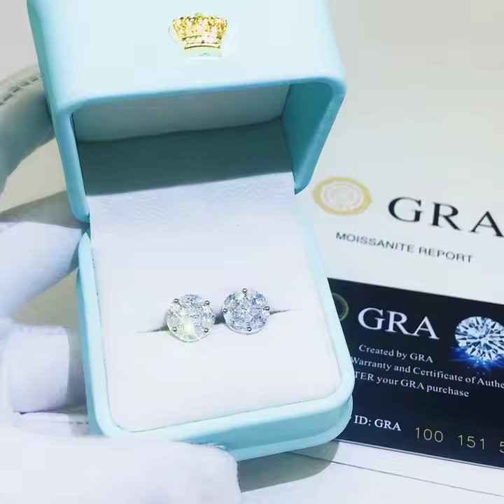 Moissanite Stud Earrings