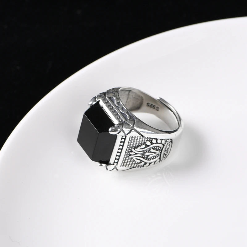 Retro Agate Ring