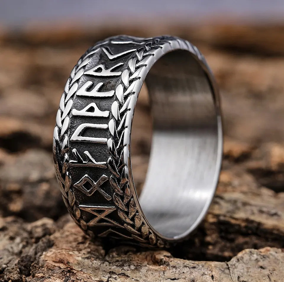 Old Norse Alphabet ring