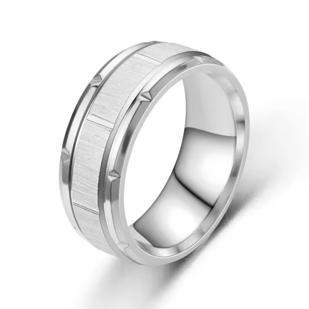 Line Shaped Stainless Steel Finger Ring