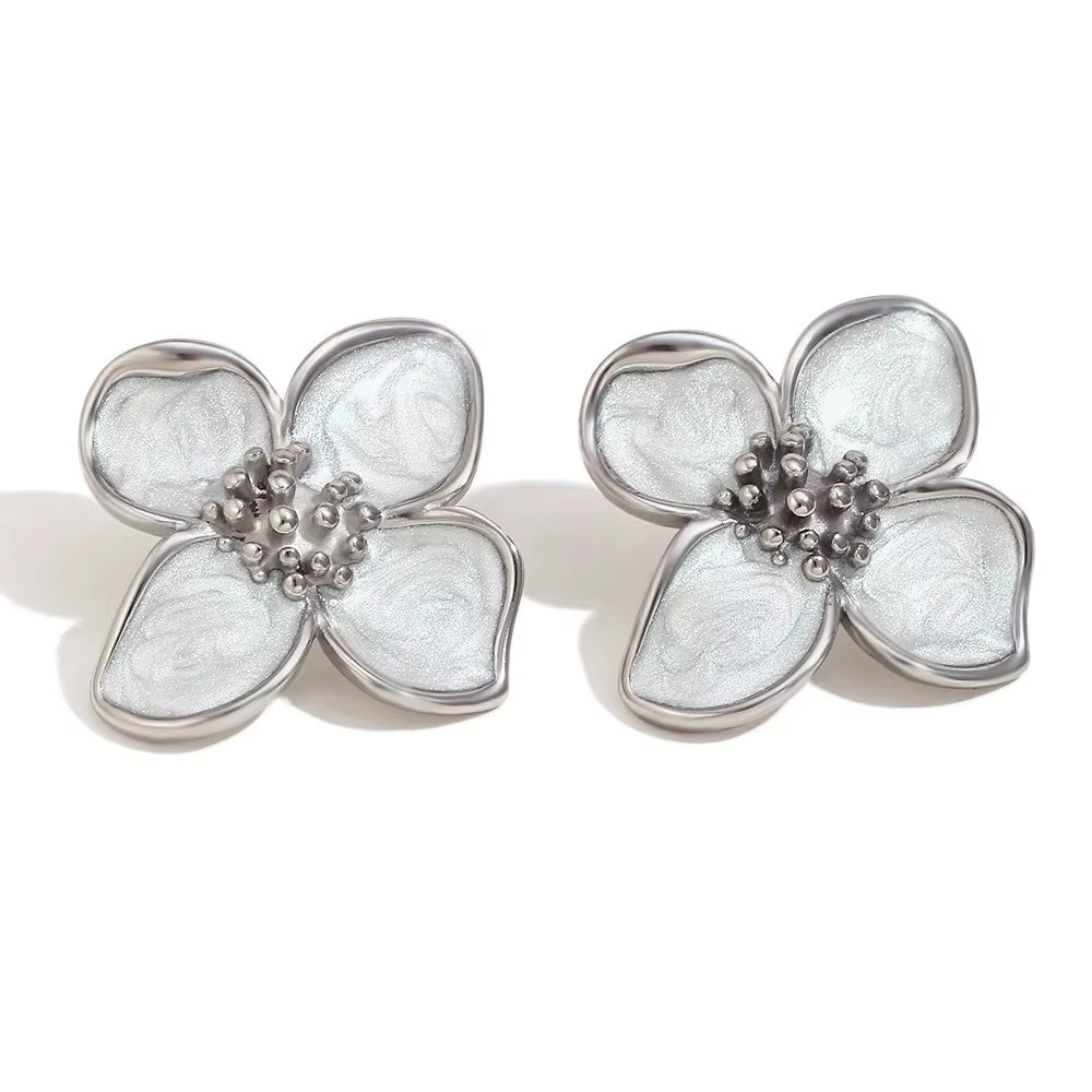 Flower Charm Earrings
