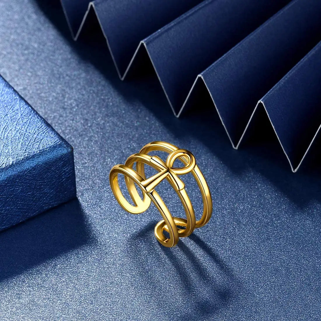 Title: Ankh Symbol Ring