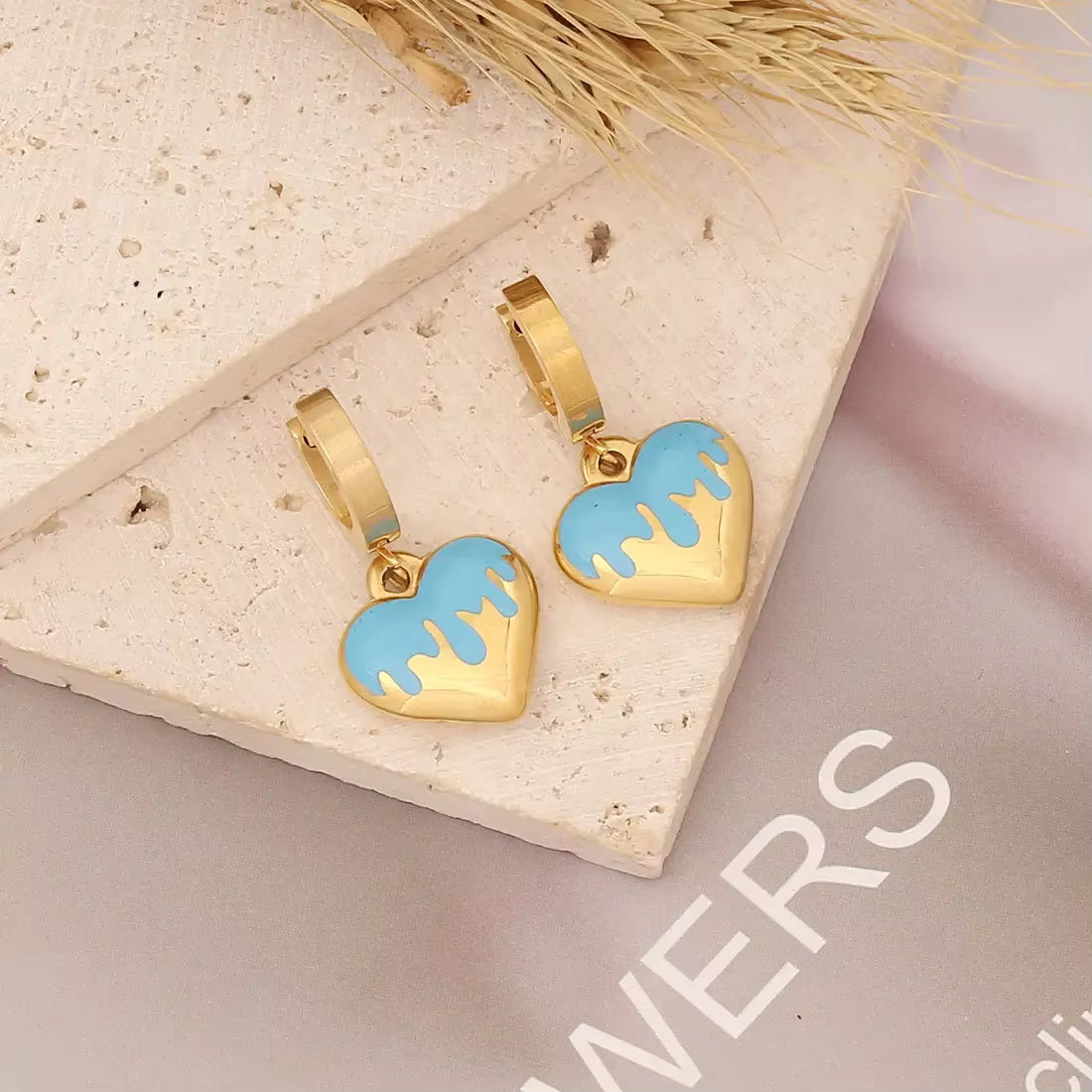 Heart Charm Earrings