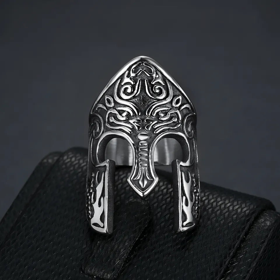 Warrior Helmet Ring